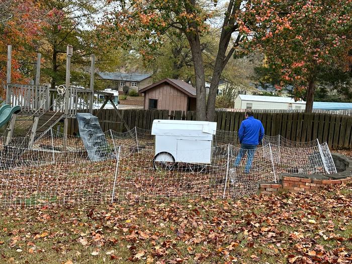 Fence setup in new paddock area