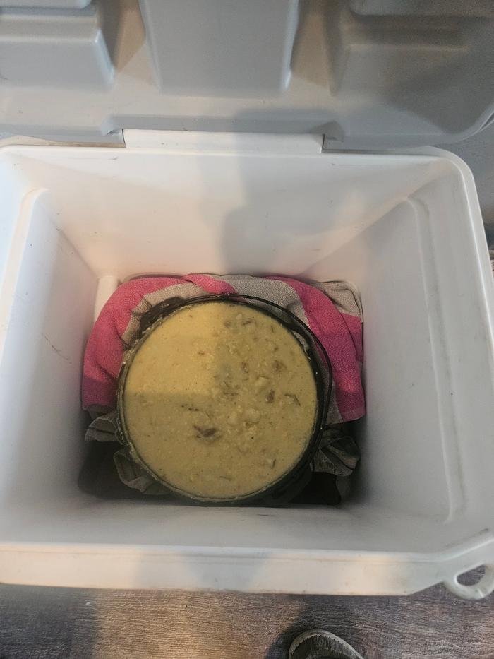 Oops! I forgot a pic of the second soup in the haybox cooker