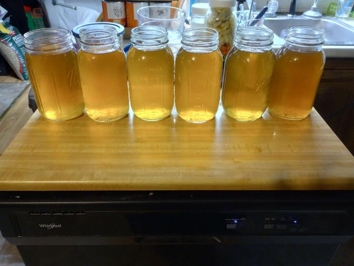 Six Quarts of clear stock