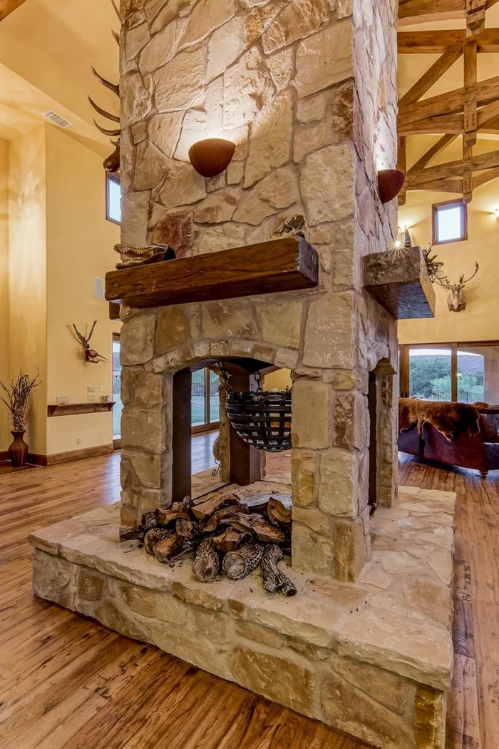 3 sided fireplace