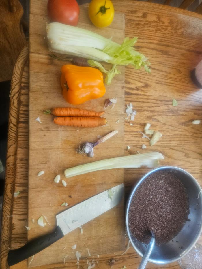 the flax cracker prep