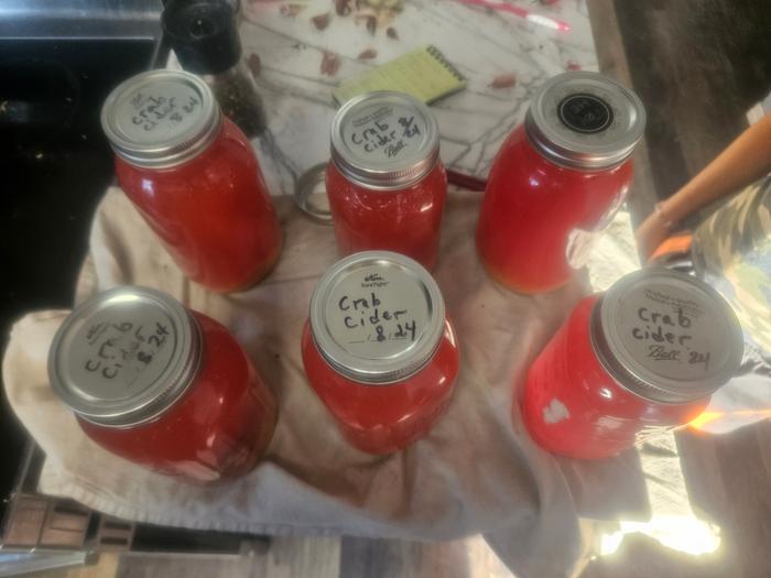 Crabapple cider, 6 quarts