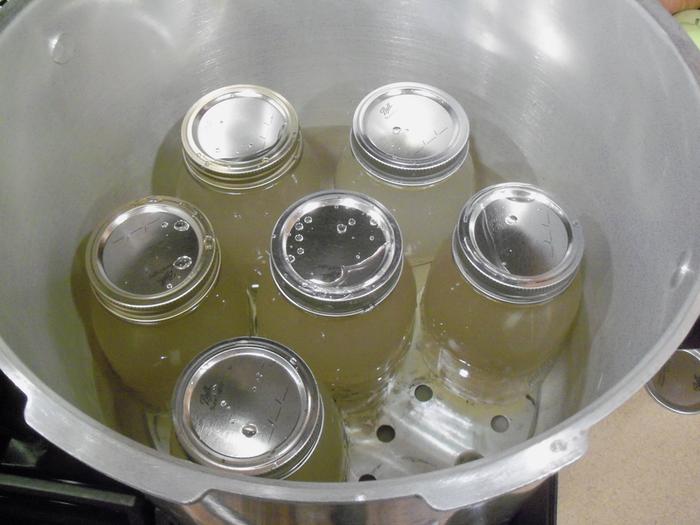 Quarts in the pressure canner