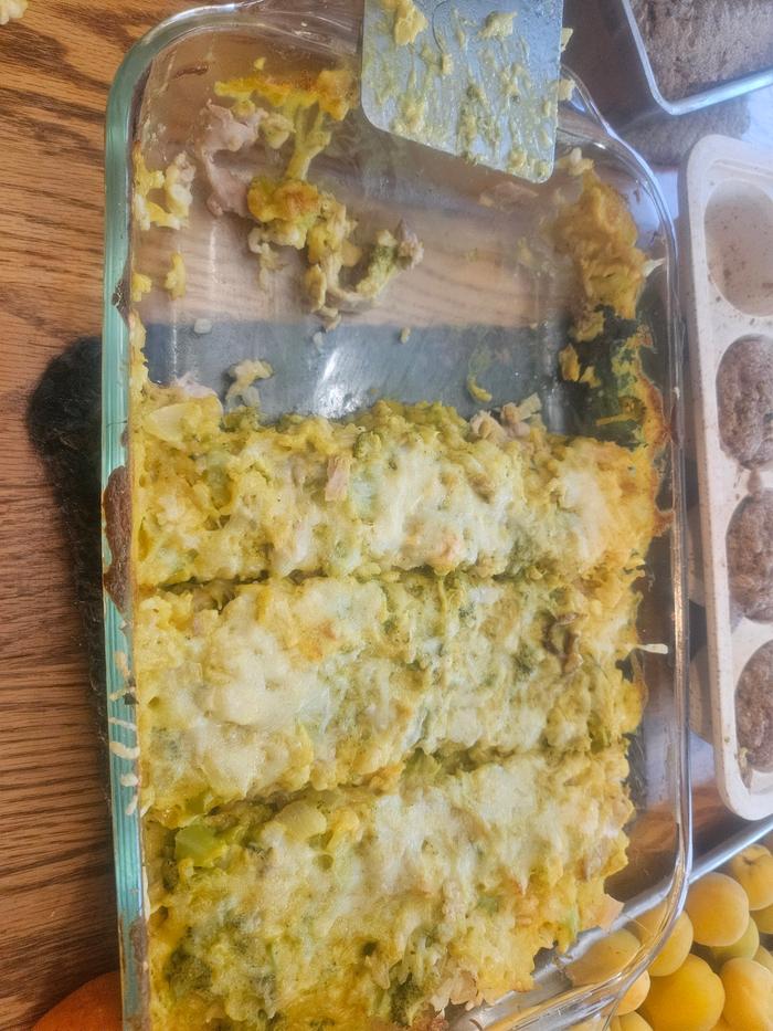 Baked casserole. Already disappearing 