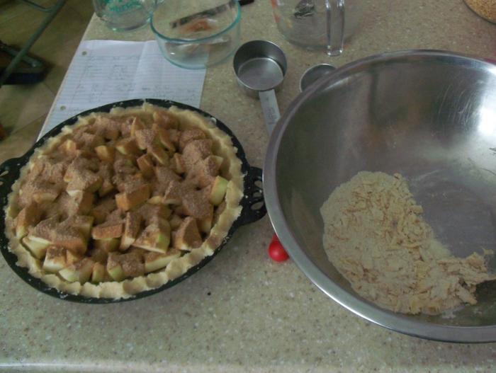 Apple pie assembly