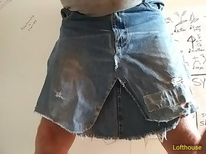 jean skirt