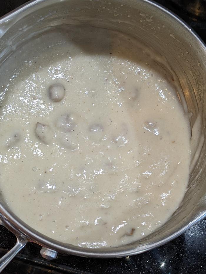 Bonus photo - Sausage gravy with oat milk