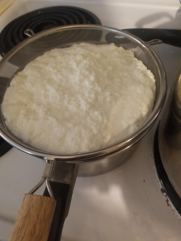 ricotta straining whey