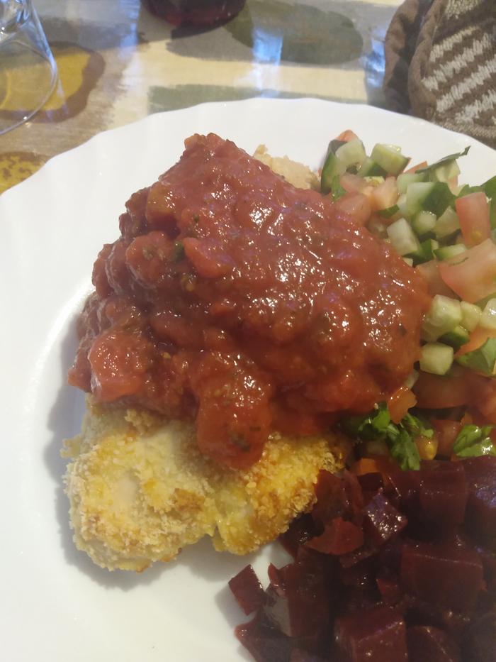 On my dinner 