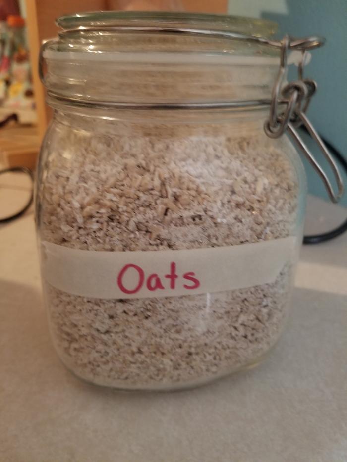 oats after grinding 