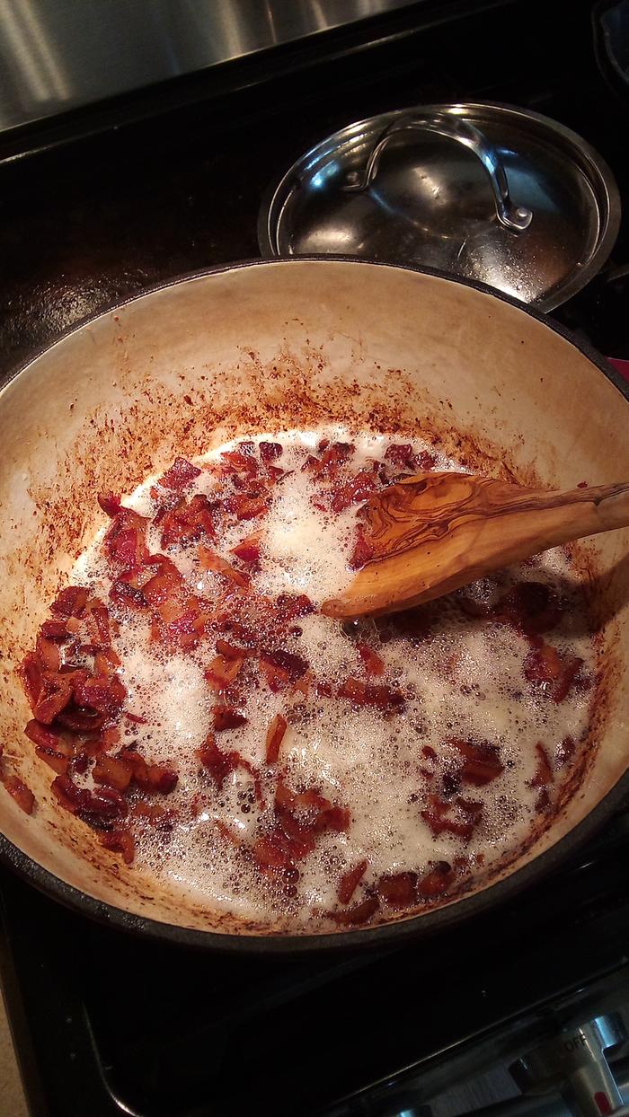 Slow cooking to get the grease