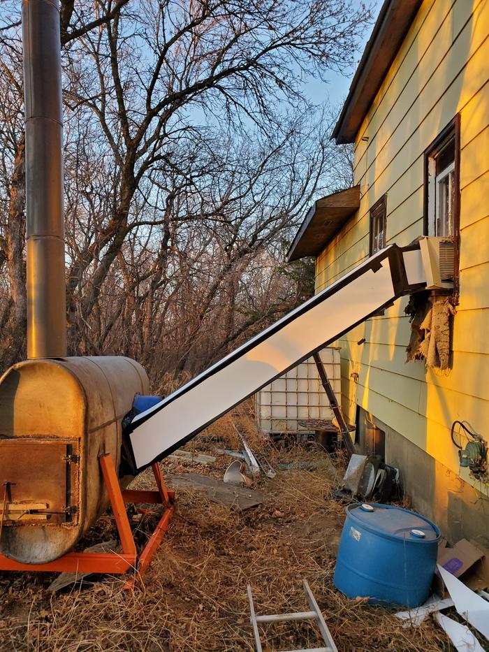 Ducting into the house window