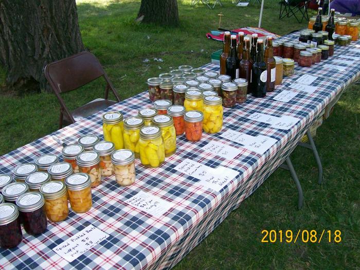 pickles at farmer's market