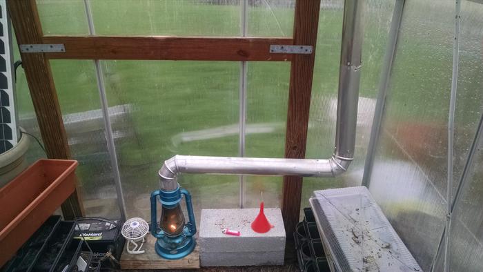 vegetable oil lamp greenhouse heater