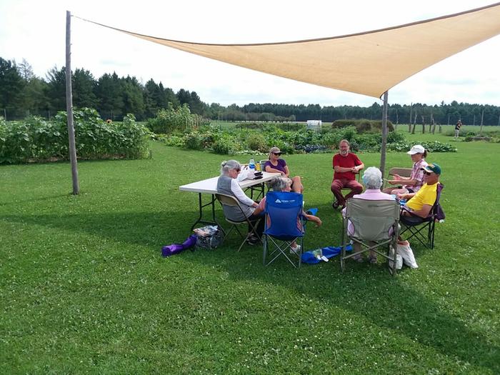 Art class in the garden