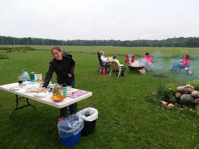 Zucchini party (with garbage and recycling)