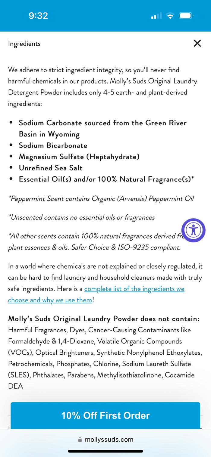 detergent ingredients