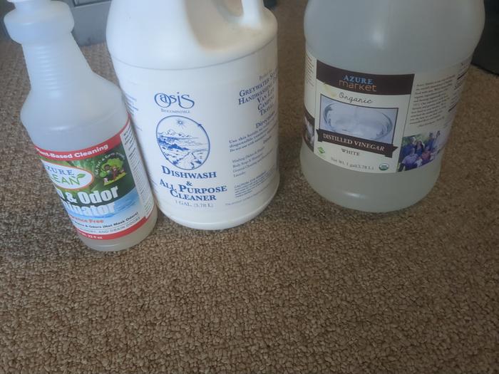 I used these three cleaners.