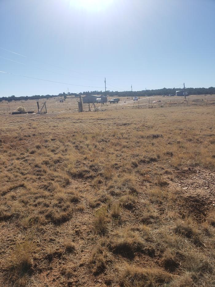 The land itself. The well is on top left side. Left is east 