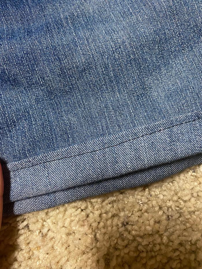The seam up close