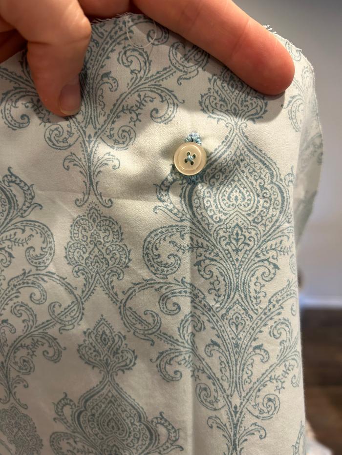 The button fits! Snug, secure, and easily in and out.