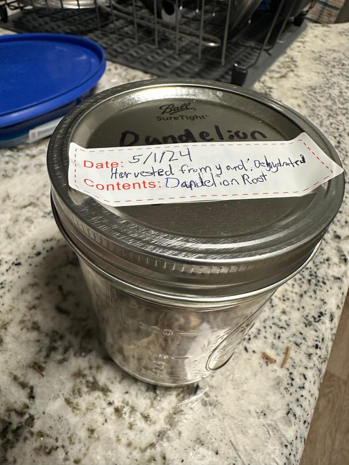 labeled jar