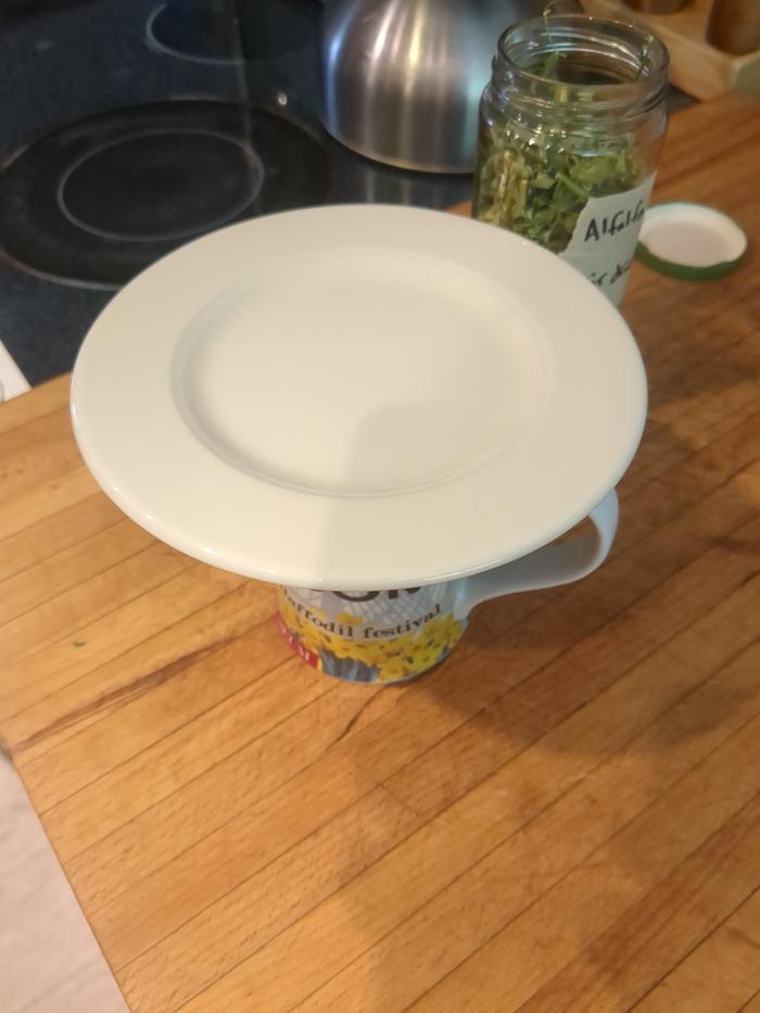 Let it sit with a plate over it to keep it warm.