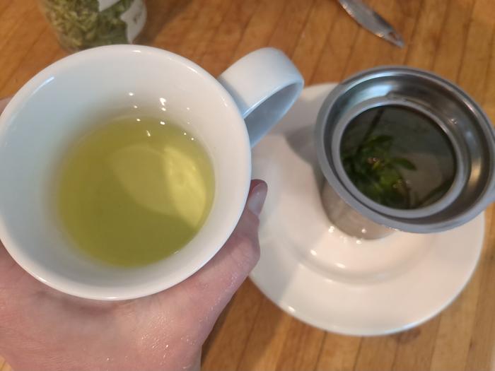 Finished infusion. It tastes a bit weak so I think I'll use more next time.
