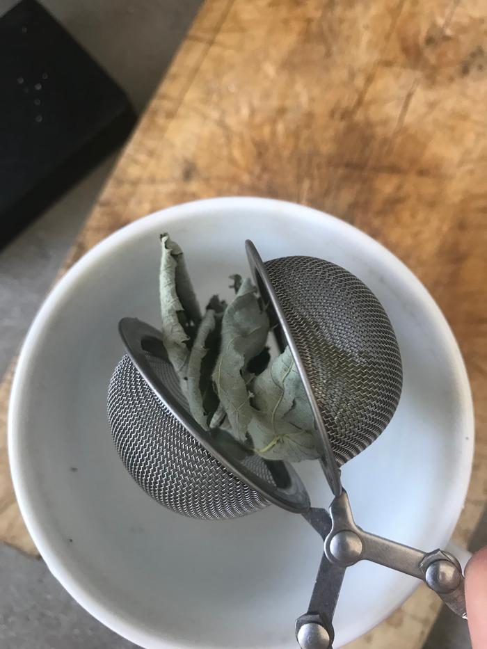 enclosed in sieve,
