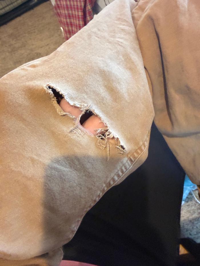 Hole in pants
