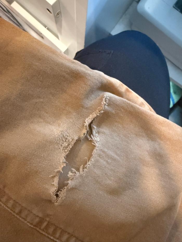 A small price of material to help repair the hole