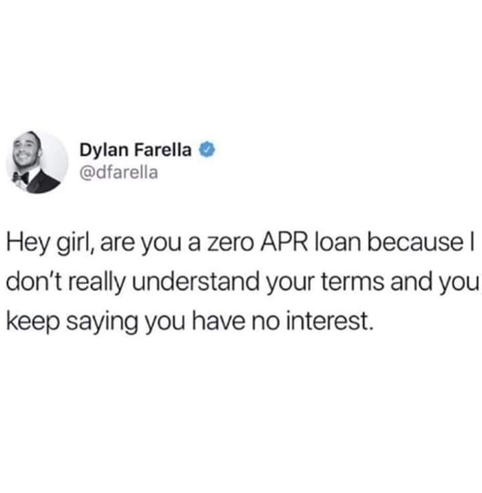 Funny pick-up line