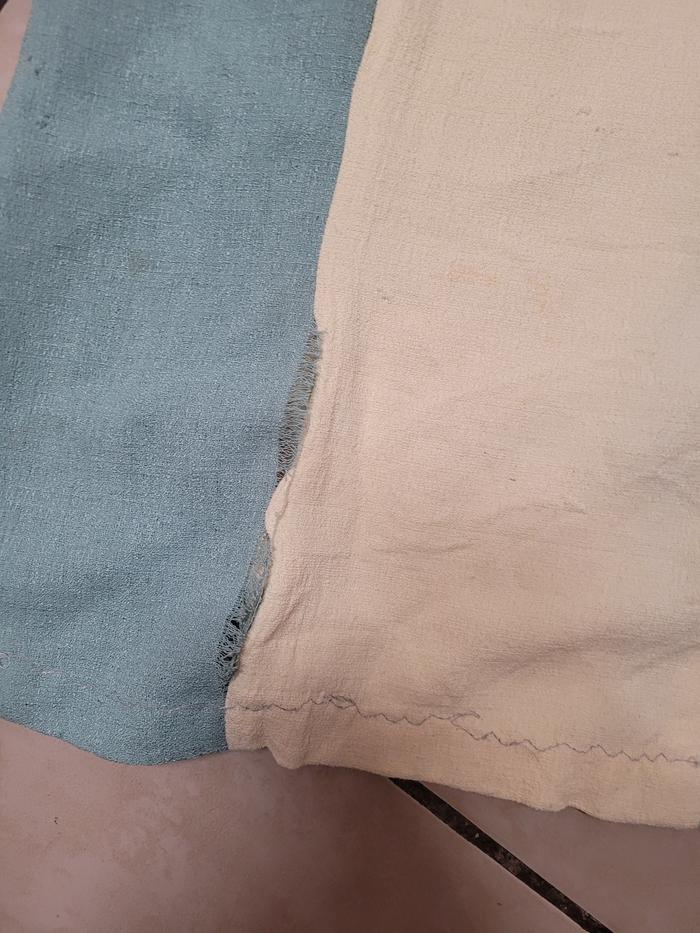 Fraying seams that need repair