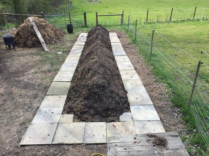 completed huglekulture bed slab path edged