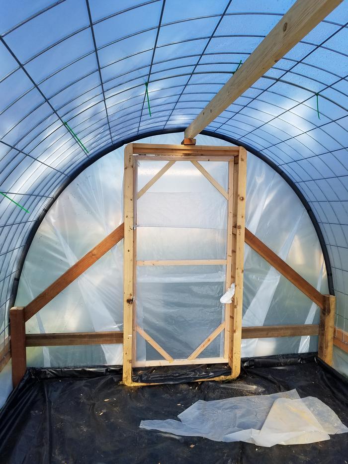 Interior of new greenhouse