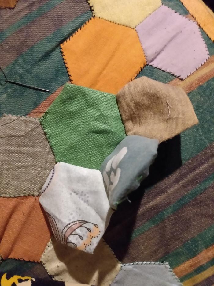 Sewing patch to the sofa