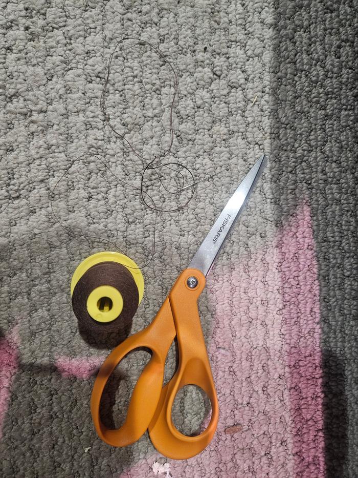 Tools: needle, thread, scissors