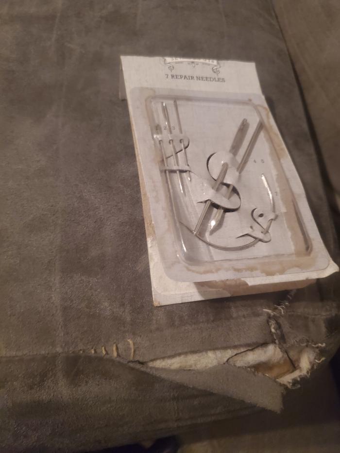 I need a different needle for the seam part. I know that part doesn't count.
