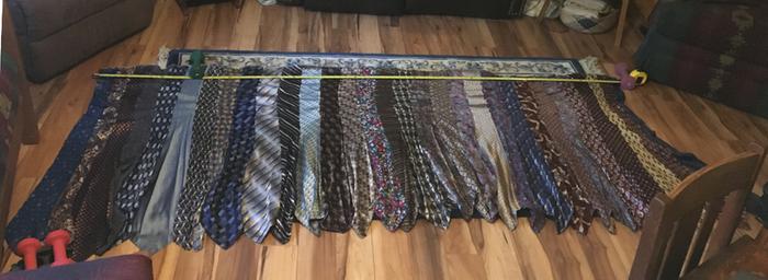 Fabric from Silk Ties (oddball project)