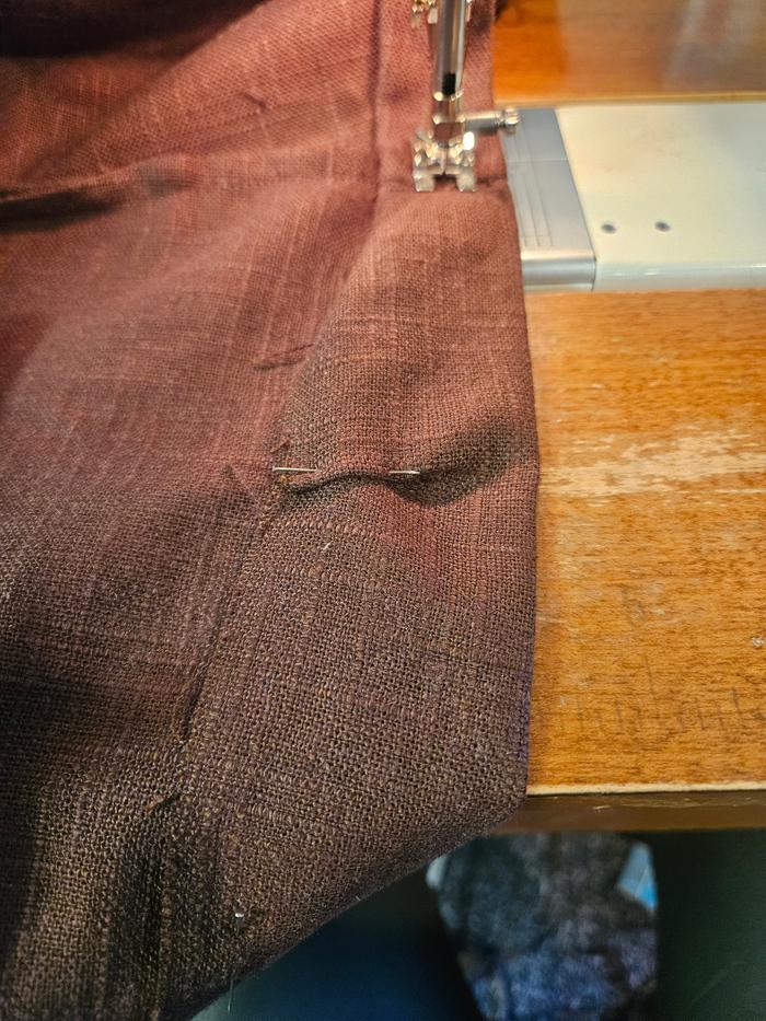 sewing the hem