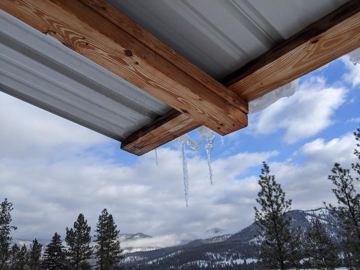 Little icicles on our Shack