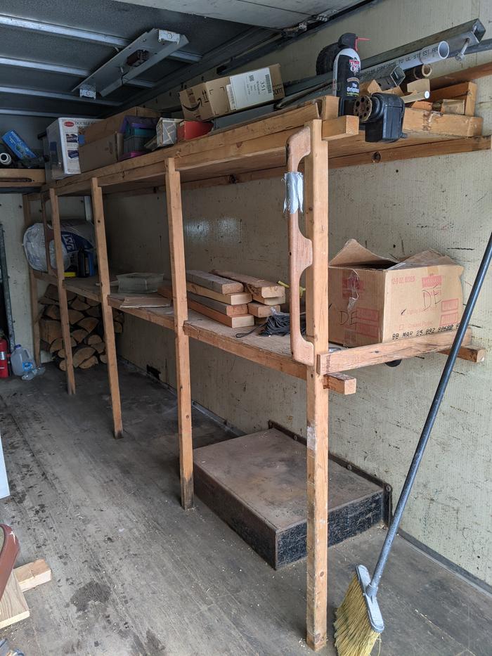 Box truck cleaning and organizing