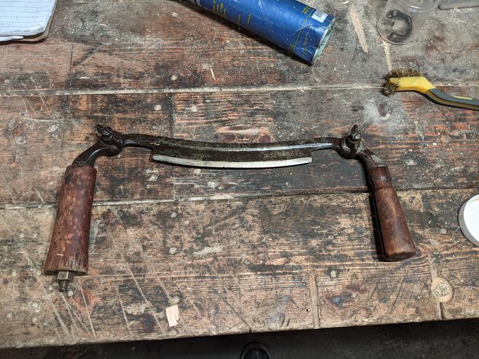 Removed a bit of rust with some acv, sharpened it, and greased it up