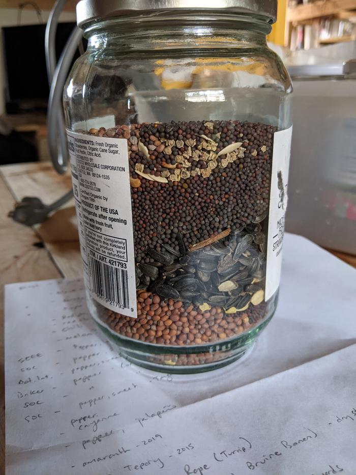 Jar o seeds