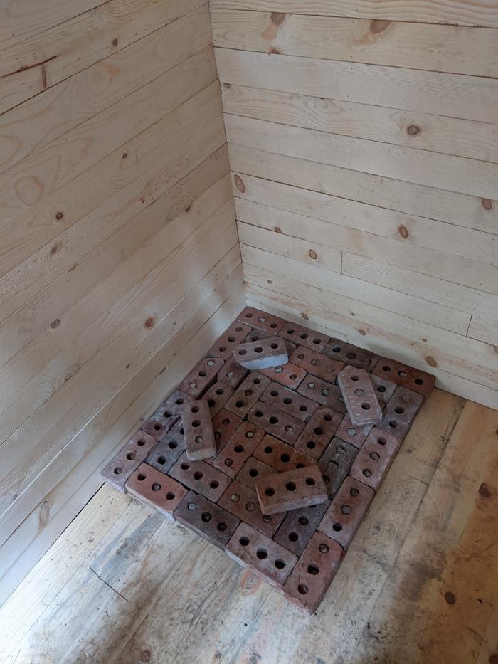 Bricks laid