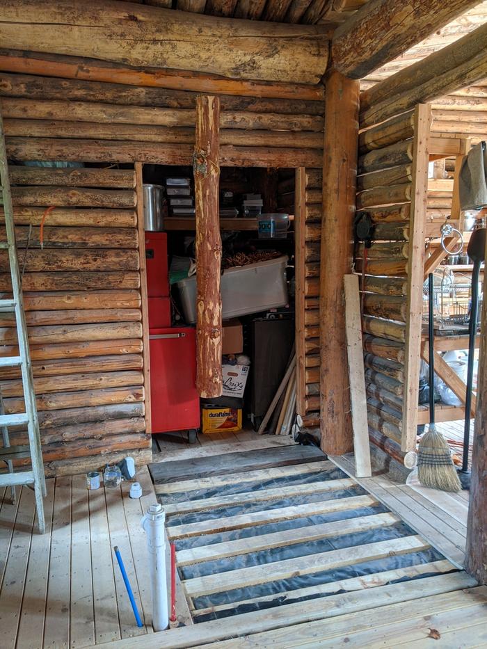 Got the floor pulled up, but ran out of time. 