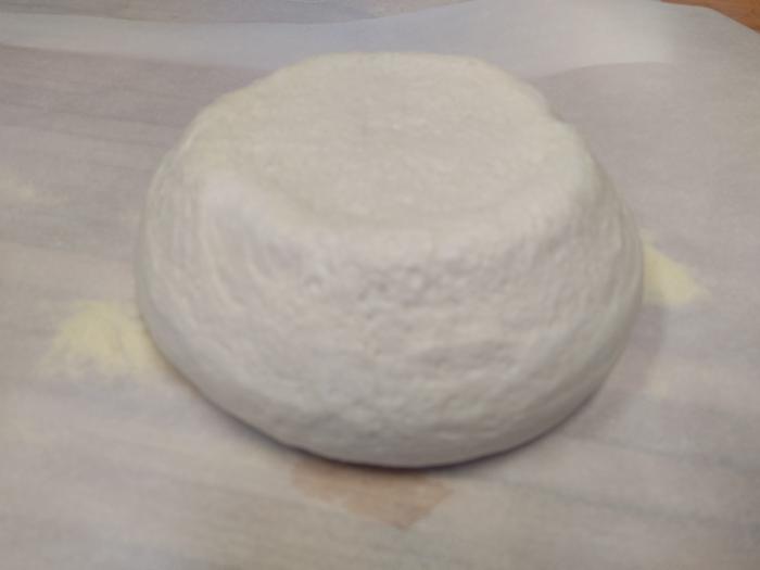 Dough ready for stretching