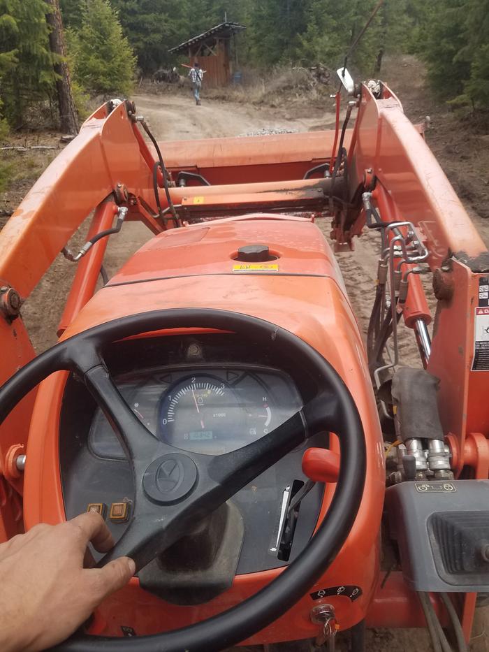 Driving a tractor for the first time