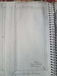 sketch of the door