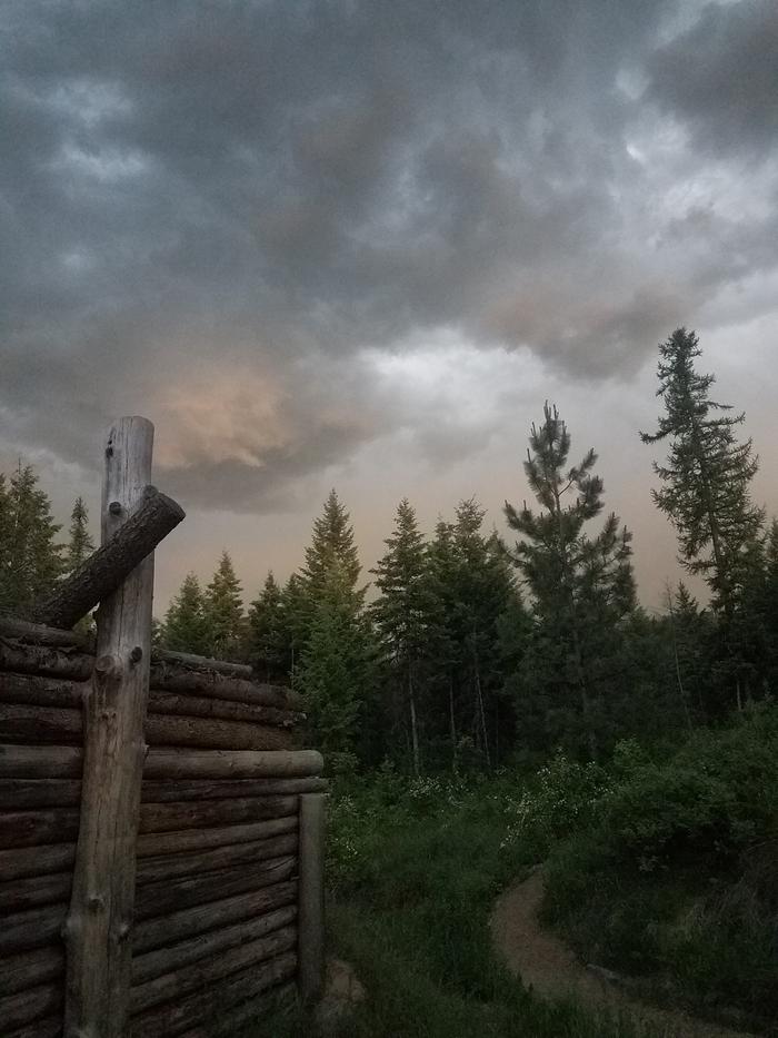 Ending a hot day with a storm to cool off.